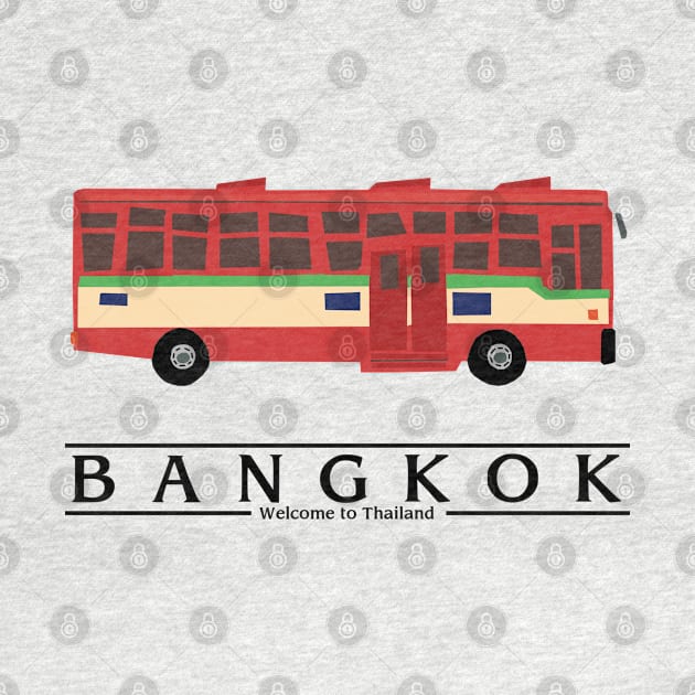 Bangkok Bus Thailand by KewaleeTee